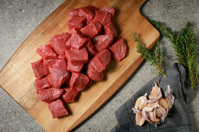 F1 Angus Diced Beef Chuck Steak